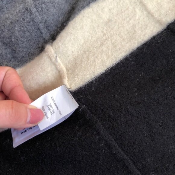 Madewell Meridian Sweater Coat Colorblock Wool - Picture 6 of 7